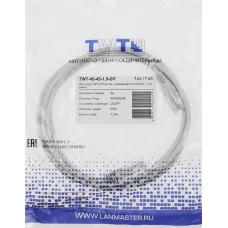 Патч-корд Lanmaster TWT-45-45-1.5-GY [TWT-45-45-1.5-GY]