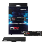 Жесткий диск SSD 4Тб Samsung 990 Pro (M.2, 7450/6900 Мб/с, 1550000 IOPS, PCI-E, 4096Мб, для ноутбука и настольного компьютера)