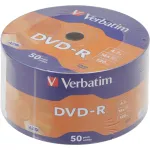 Диск DVD-R Verbatim (4.7Гб, 16x, bulk, 50)