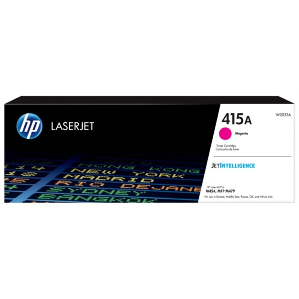 Тонер-картридж HP 415A (пурпурный; 2100стр; HP LJ M454, MFP M479)