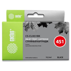 Чернильный картридж Cactus CS-CLI451BK (черный; 12стр; 10,2мл; MG6340, 5440, IP7240) [CS-CLI451BK]