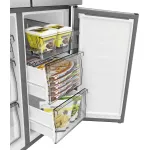 Холодильник Hisense RQ5P470SAF1 (No Frost, A+, 3-камерный, Side by Side, объем 530:331/199л, инверторный компрессор, черный)