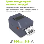 Стационарный принтер Cactus CS-TP-D430U (прямая термопечать, 203dpi, 160мм/сек, USB)