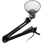 Настольная лампа Ultraflash UF-312P С02(лампа накаливания, от сети, 60Вт, на струбцине, черный)