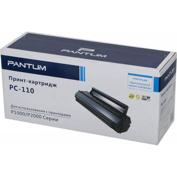 Тонер-картридж Pantum PC-110 (черный; 1500стр; P1000, 2000, P2050, 5000, 5005, 6000, 6005)