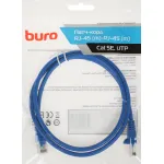 Патч-корд Buro 1427799 (RJ-45 (m), RJ-45 (m), алюминий омедненный, 1м, 4пары, UTP)