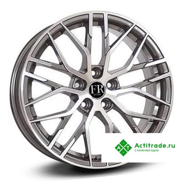 Replica FR A170T R18/8J PCD 5x112 ET 35 ЦО 66,45 антрацитовый с полированной лицевой поверхностью