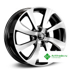 КиК ZV Rio КС893 R16/6J PCD 4x100 ET 52 ЦО 54,1 черный с полированной лицевой поверхностью