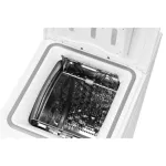 Стиральная машина Midea MFE05W80B/W-RU(вертикальная средняя, класс стирки/отжима/э.потребления: A/B , макс: 8кг, с сушкой, 1300 об/мин, инвертер, 40x87.5x61см, белый)