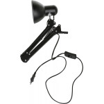 Настольная лампа Ultraflash UF-312P С02(лампа накаливания, от сети, 60Вт, на струбцине, черный)