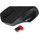 Мышь DEFENDER Datum MB-345 Black USB (радиоканал, 1600dpi)