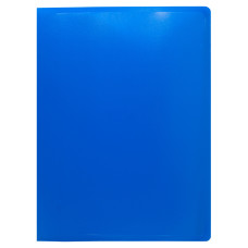 Папка на кольцах Buro ECB0420/4RBLUE (количество колец 4, форма колец О-образные, A4, пластик, толщина пластика 0,5мм, синий) [ECB0420/4RBLUE]