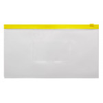 Папка на молнии ZIP Бюрократ BPM6AYEL (полипропилен, толщина пластика 0,15мм, молния желтый)