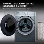 Стиральная машина Hyundai WME9413(класс: A++, полноразмерная 60x85x57см, фронтальная, макс:10кг, 1400об/мин, темно-серебристый)