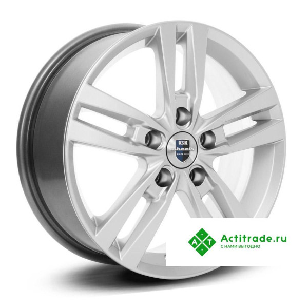 КиК Rassvet- Оригинал R16/6.5J PCD 5x100 ET 48 ЦО 56,1 насыщенный серебристый