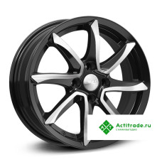 Скад Осака R15/6J PCD 4x100 ET 37 ЦО 60,1 черный с полированной лицевой поверхностью [3270105]