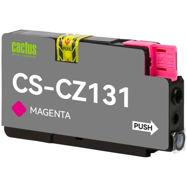 Чернильный картридж Cactus HP 711 CS-CZ131 (пурпурный; 26стр; 26мл; DJ T120, T520, 530)