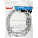 Патч-корд Buro 1428221 (RJ-45 (m), RJ-45 (m), алюминий омедненный, 3м, 4пары)