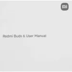 Гарнитура Xiaomi Redmi Buds 6 (беспроводные внутриканальные в ушной раковине закрытые, шумоподавление, 54/475мА*ч, 10ч, USB Type-C, IP54)