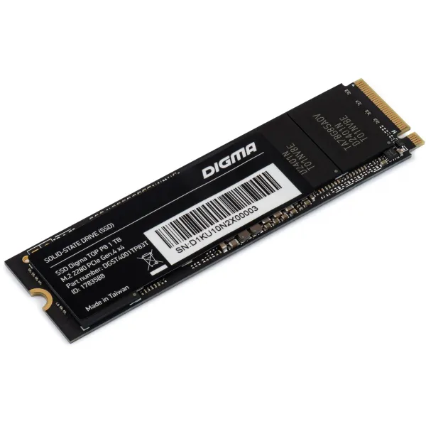 Жесткий диск SSD 1Тб Digma (2280, 7200/6000 Мб/с, 1000000 IOPS, 1024Мб)