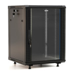 Шкаф коммутационный настенный Hyperline TWB-FC-1866-GP-RAL9004 (18U, 600x920x600мм, IP20, 60кг)