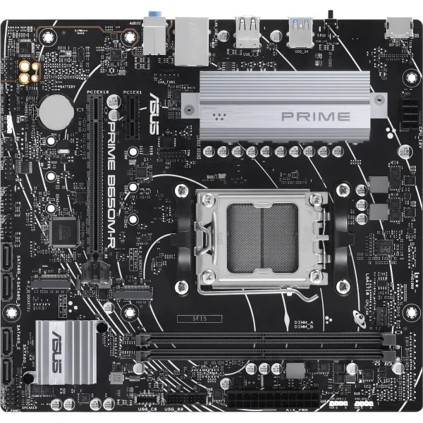 Материнская плата ASUS PRIME B650M-R (AM5, AMD B650, xDDR5 DIMM, microATX, RAID SATA: 0,1,10)