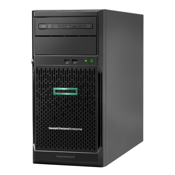 Сервер HP ProLiant ML30 Gen10 (1xE-2224, 1x8Гб DDR4, 1x350Вт, 4U)