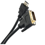 Кабель-переходник VCOM (HDMI (m), DVI-D (m))