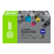 Cactus CS-EPT6036 (светло-пурпурный пигментный; 220стр; Stylus PRO 7880, 9880) [CS-EPT6036]