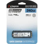Жесткий диск SSD 240Гб Kingston (2280, 4500/400 Мб/с, 18000 IOPS, PCIe 4.0 x4 (NVMe), для сервера)