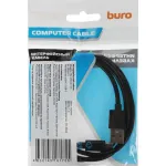 Кабель Buro (USB A (m), USB Type-C (m), 1м, 3A)