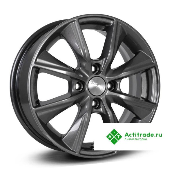 Скад Порту R15/6J PCD 4x98 ET 35 ЦО 58,6 графитовый