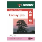 Фотобумага Lomond 0102043 (A4, 150г/м2, для струйной печати, односторонняя, глянцевая, 25л)