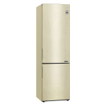Холодильник LG GA-B509CECL (No Frost, A+, 2-камерный, объем 419:292/127л, инверторный компрессор, 595x2 030x682см, бежевый)