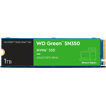 Жесткий диск SSD 1Тб Western Digital Green SN350 (2280, 3200/2500 Мб/с, 400000 IOPS, PCIe 3.0 x4 (NVMe), для ноутбука и настольного компьютера)