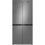 Холодильник Weissgauff WCD 450 Bru Steel Glass (No Frost, A+, 3-камерный, объем 450:287/163л, инверторный компрессор, сталь)