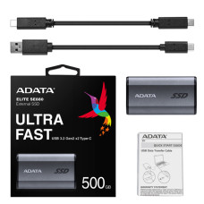 Внешний жесткий диск SSD 500Гб ADATA Elite (2.5