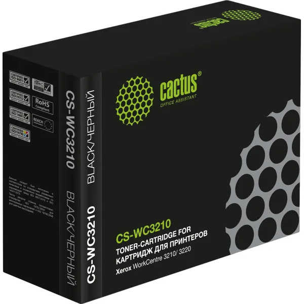 Тонер-картридж Cactus CS-WC3210 106R01485 (черный; 2000стр; WorkCentre 3210, 3220)