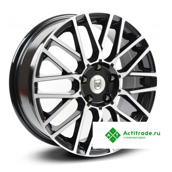 Tech Line 739 R17/6.5J PCD 5x114,3 ET 38 ЦО 66,1 черный с полированной лицевой поверхностью