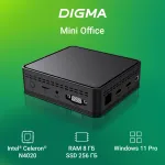 ПК Digma Mini Office (Celeron N4020 1100МГц, DDR4 8Гб, SSD 256Гб, Intel UHD Graphics 600, Windows 11)