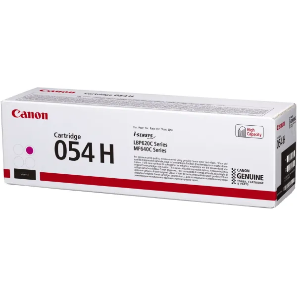 Тонер-картридж Canon 054 H M (пурпурный; 2300стр; MF645Cx, MF643Cdw, MF641Cw, LBP623Cdw, 621Cw)