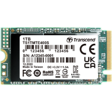 1Тб Transcend (2242, 2000/1700 Мб/с, 275000 IOPS, PCIe 3.0 x4 (NVMe)) [TS1TMTE400S]