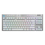 Игровая клавиатура Logitech G915 TKL White (Bluetooth/Радиоканал, механическая, 95кл)