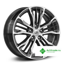 Wheels UP Up106 R17/7J PCD 5x114,3 ET 48 ЦО 66,1 черный с полированной лицевой поверхностью