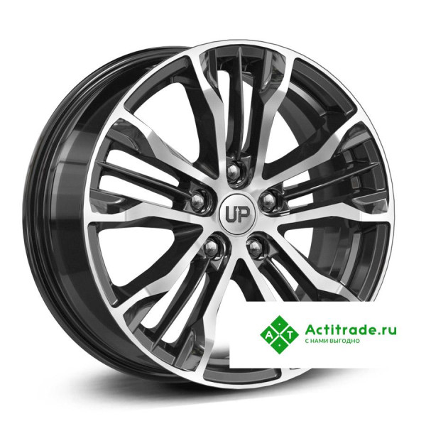 Wheels UP Up106 R17/7J PCD 5x114,3 ET 48 ЦО 66,1 черный с полированной лицевой поверхностью