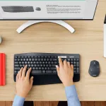 Клавиатура и мышь Logitech MK850 Performance Black Bluetooth (классическая мембранная, 107кл, лазерная, кнопок 8, 1000dpi)
