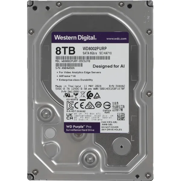 Жесткий диск HDD Western Digital Purple Pro (3.5