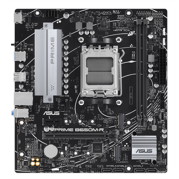 Материнская плата ASUS PRIME B650M-R (AM5, AMD B650, xDDR5 DIMM, microATX, RAID SATA: 0,1,10)