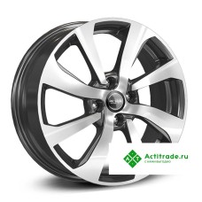 КиК ZV Vesta КС893 R16/6J PCD 4x100 ET 50 ЦО 60,1 черный с полированной лицевой поверхностью [75248]