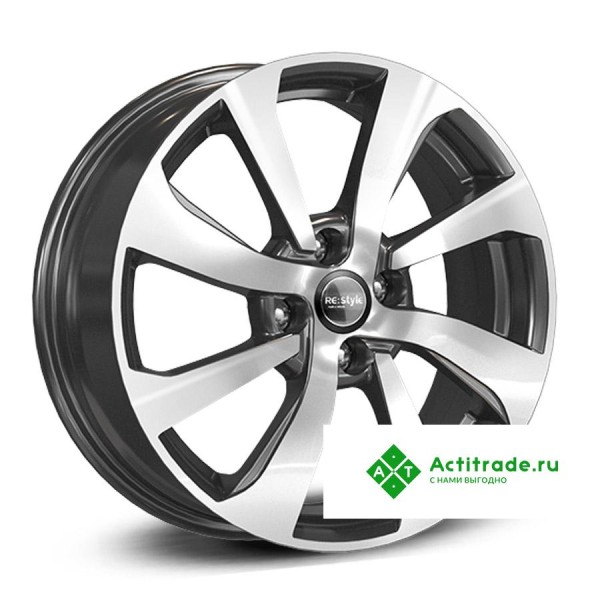 КиК ZV Vesta КС893 R16/6J PCD 4x100 ET 50 ЦО 60,1 черный с полированной лицевой поверхностью
